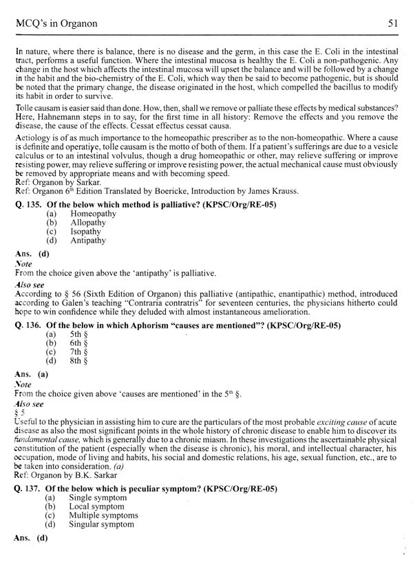 Solved Multiple Choice Questions Upsc And Md Entrance Examination Homeopathy Part 1 Exotic 3986