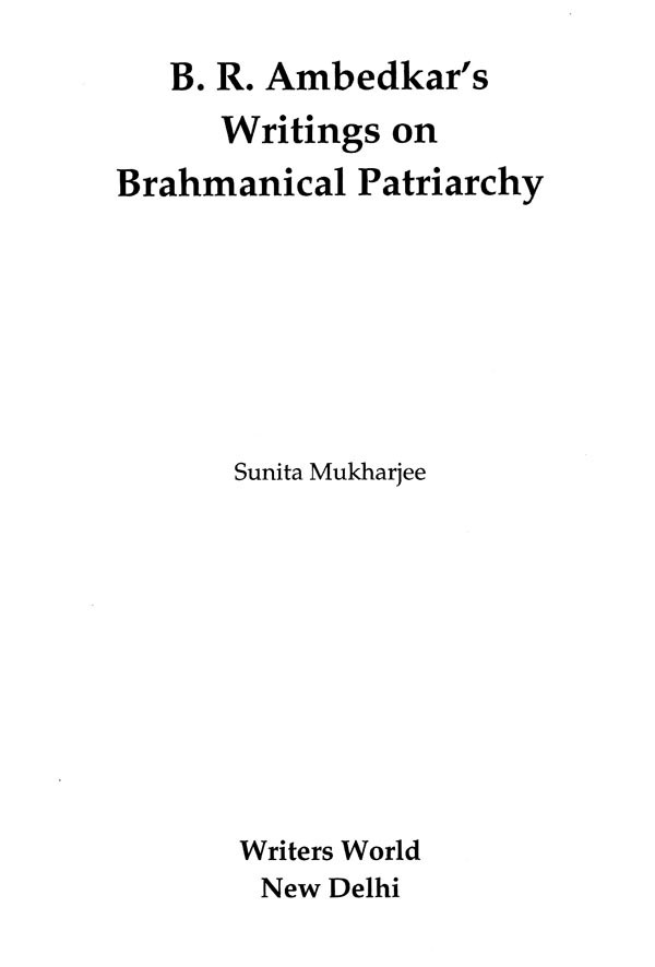 B.R.Ambedkar's Writings on Brahmanical Patriarchy | Exotic India Art