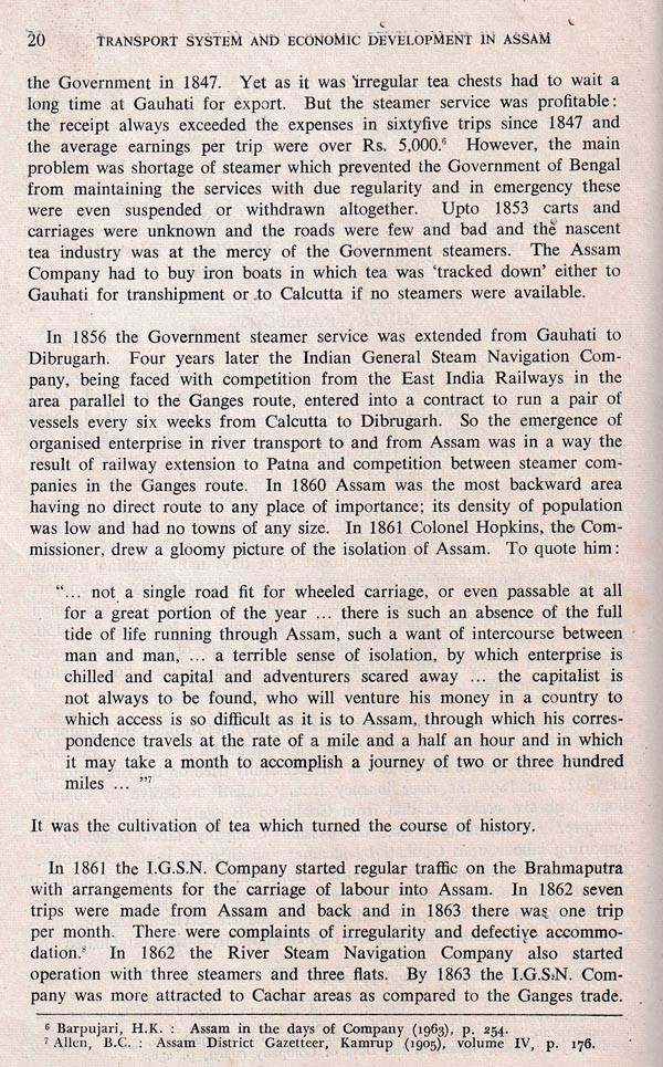 Transport System And Economic Development In Assam in Assamese (Pinhole