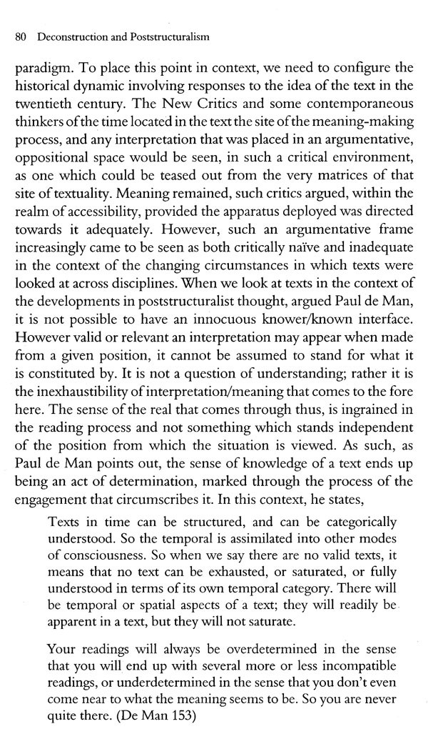 De Construction and Poststructuralism Exotic India Art