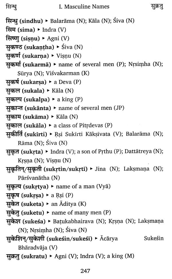 सुनाम-सरित्: Sunama-Sarit (Ten Thousand Sanskrit Names) | Exotic India Art