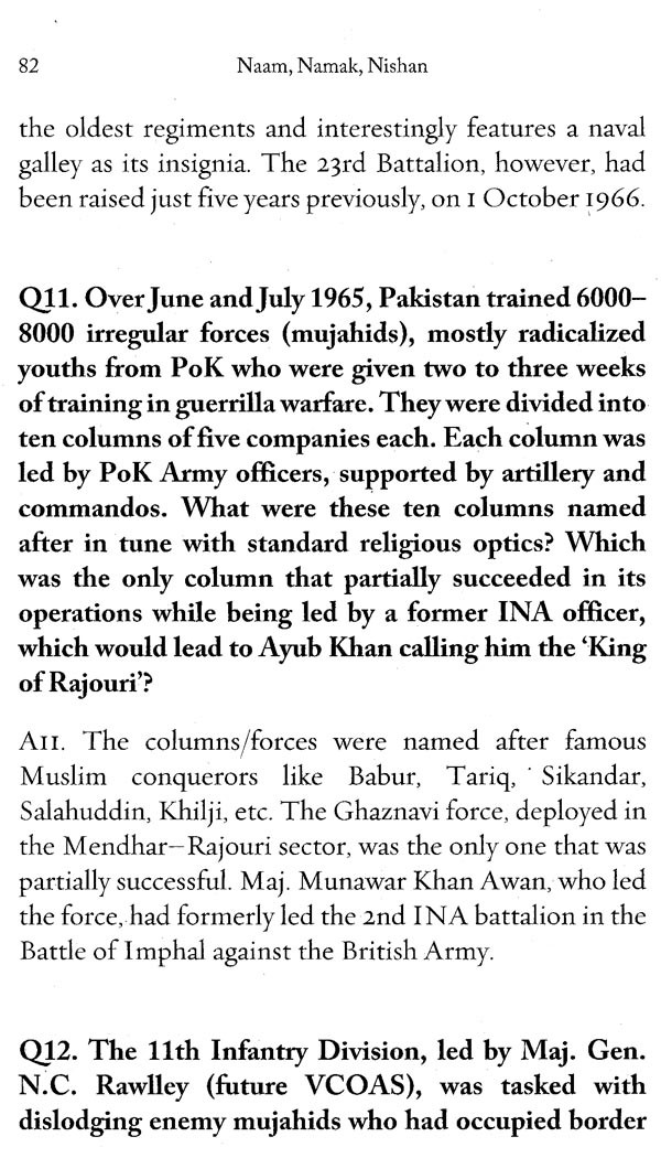 Naam Namak Nishan The Ultimate Indian Wisdom Armed Forces Quiz Book