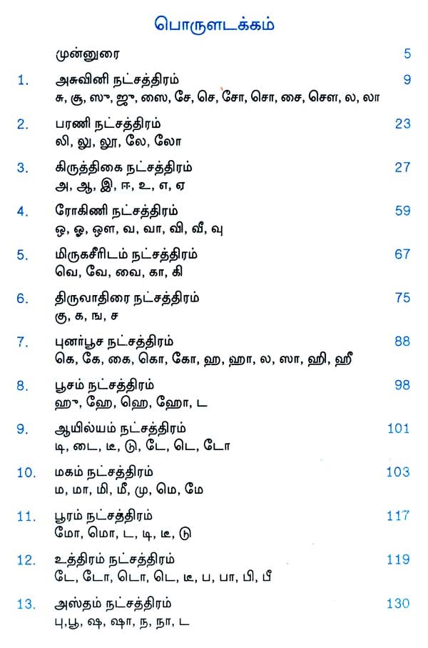 tamil astrology baby name