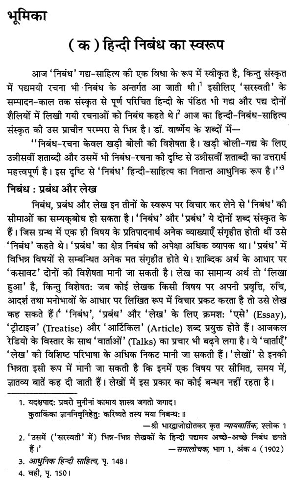 format of an essay in hindi
