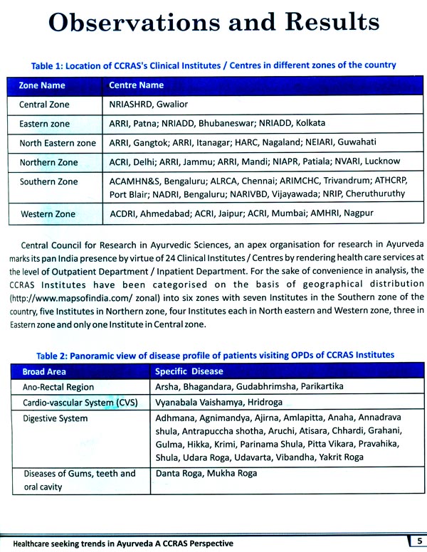 Healthcare Seeking Trends in Ayurveda A CCRAS Parspective