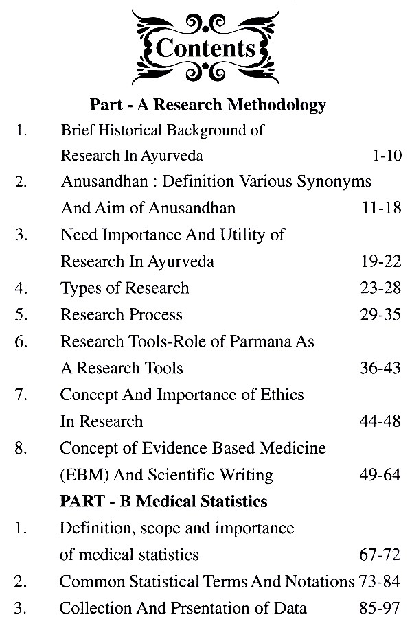 Research Methodology and Medical Statistics BAMS Final Year