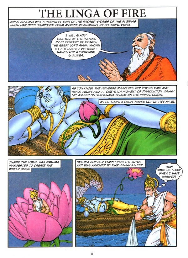 Mahadeva: Stories From The Shiva Purana (Comic Book) | Exotic India Art