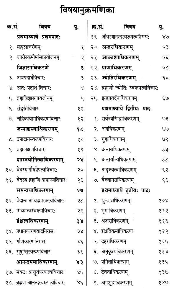 वेदान्तसूत्रमुक्तावलिः- Vedanta Sutra Muktavali Of Sri Brahmananda 