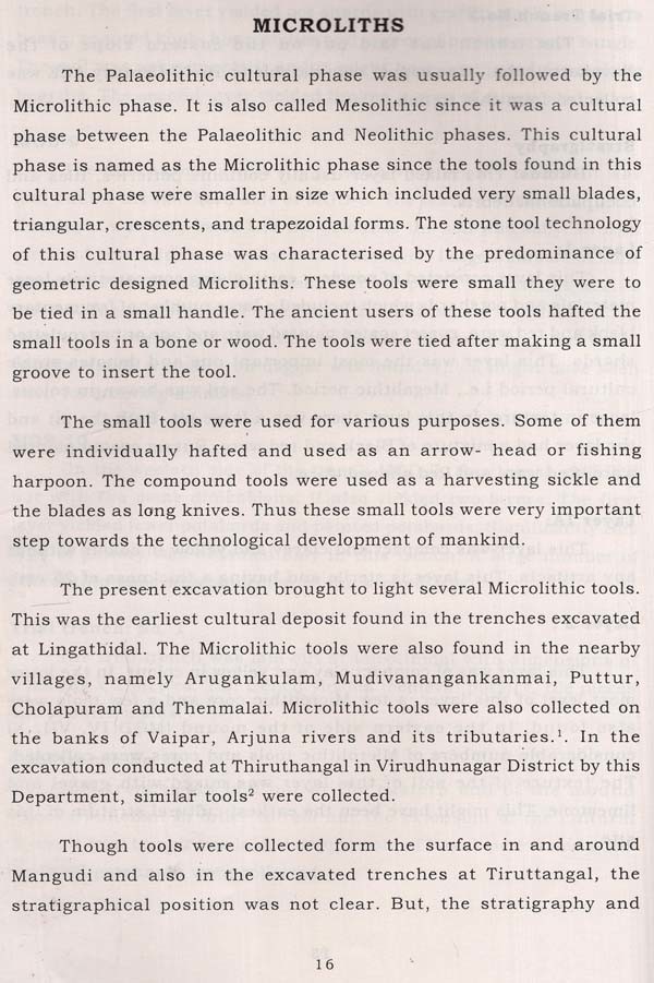 Excavations at Mangudi (An Old and Rare Book) | Exotic India Art