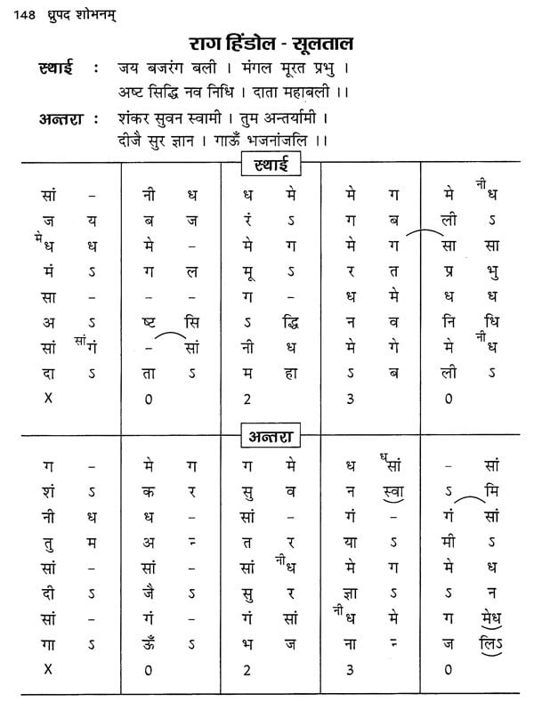 ध्रुपद शोभनम्- Dhrupad Shobhanam (With Notations) | Exotic India Art