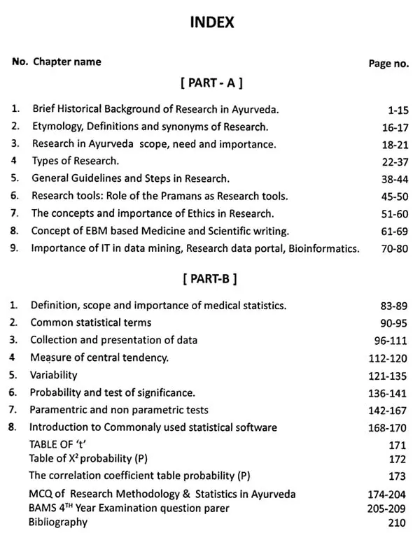 Research Methodology Statistics In Ayurveda Textbook For