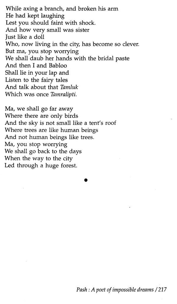 Pash A Poet of Impossible Dreams Exotic India Art