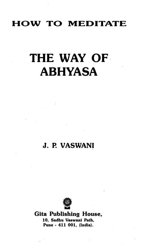The Way of Abhyasa How to Meditate Exotic India Art