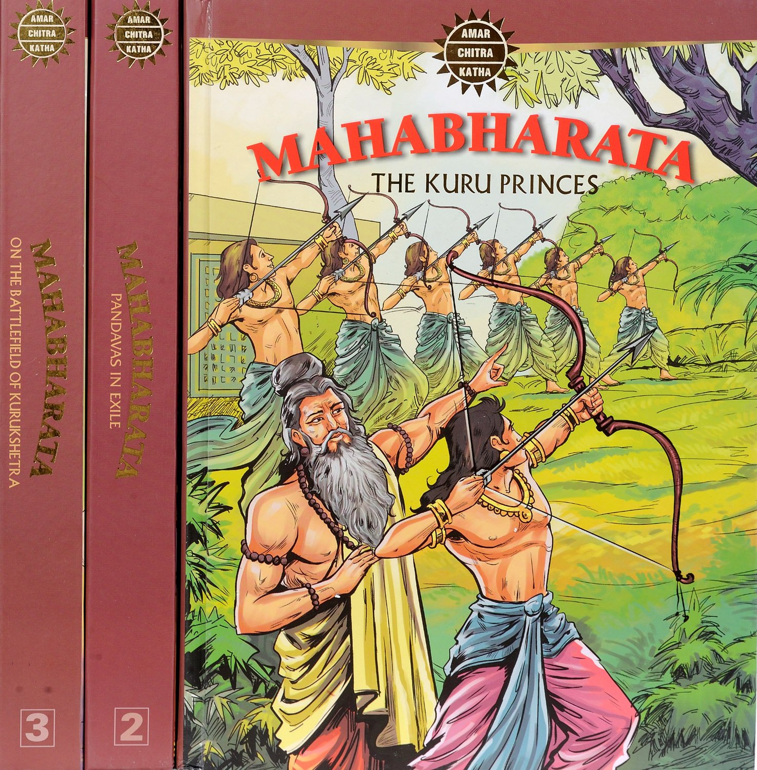 Mahabharata (Three Volume Comic Book) | Exotic India Art