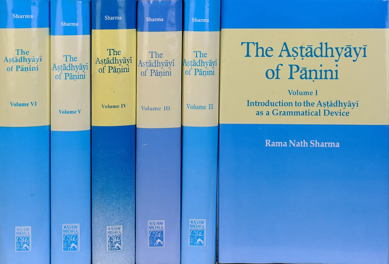 The Astadhyayi of Panini (Set of Six Volumes) (Transliteration and