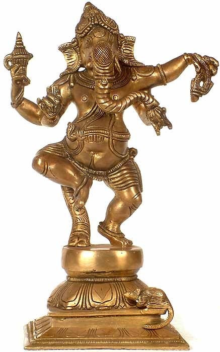 Dancing Ganesha | Exotic India Art