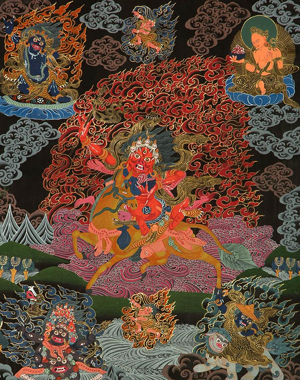 Goddess Palden Lhamo | Exotic India Art