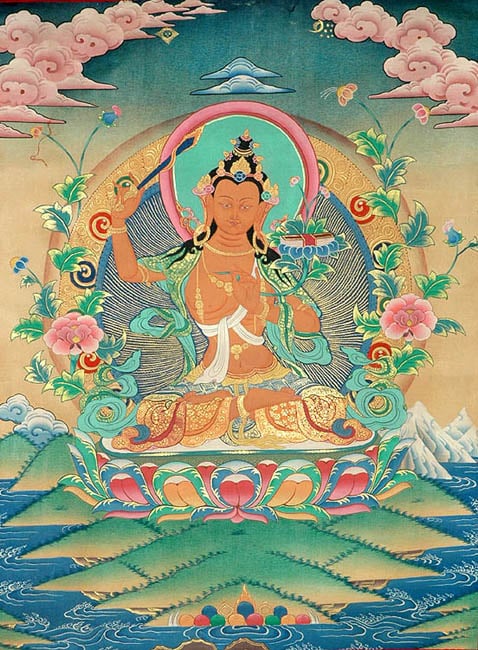 Manjushri Bodhisattva of Wisdom | Exotic India Art
