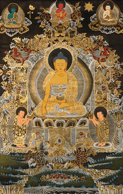 buddha shakyamuni seated in meditation