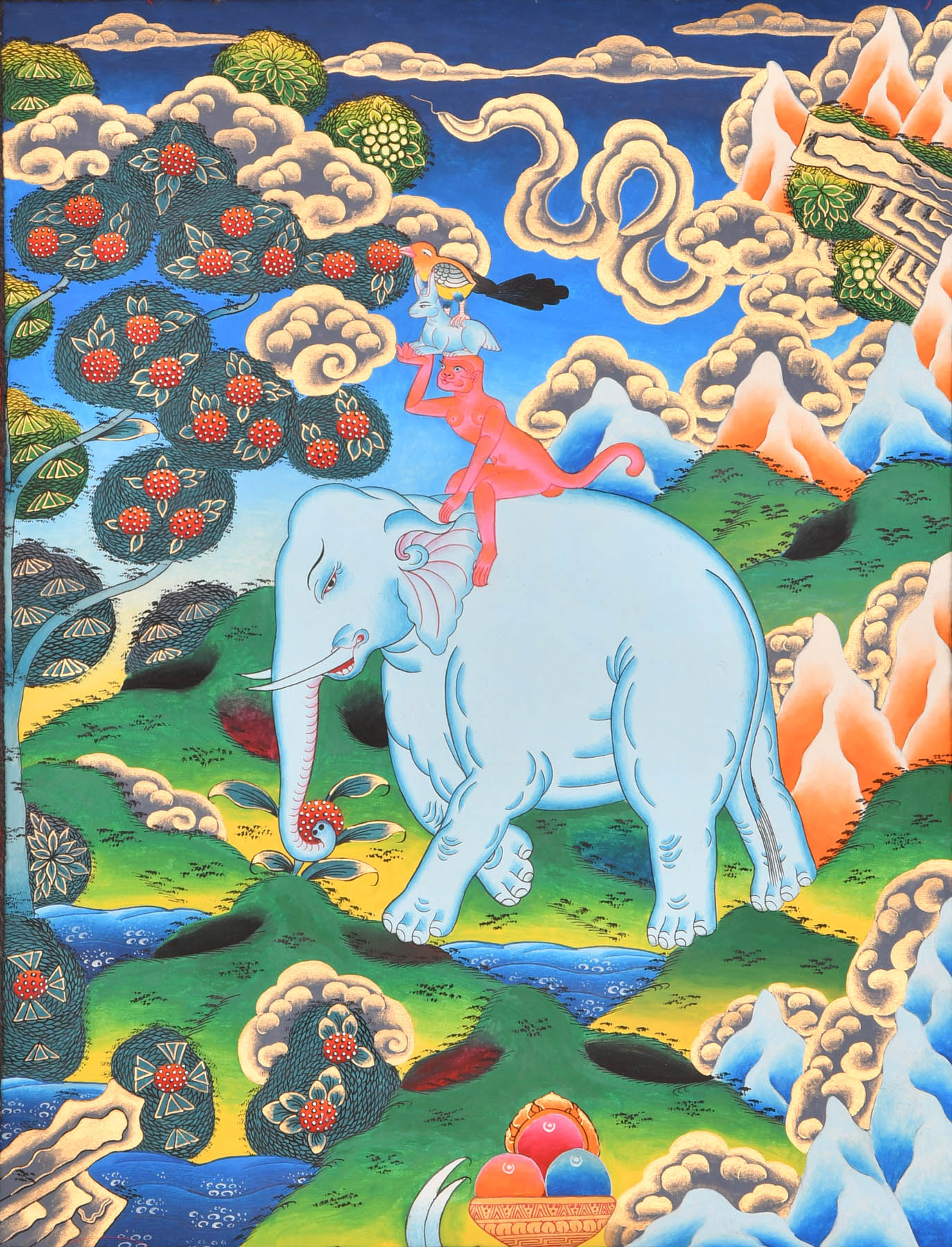 Буддийская притча четверо дружных. Буддистская притча слон обезьяна. Туншэ четверо дружных Буддийская притча. Слон обезьяна заяц птица. Животные будды