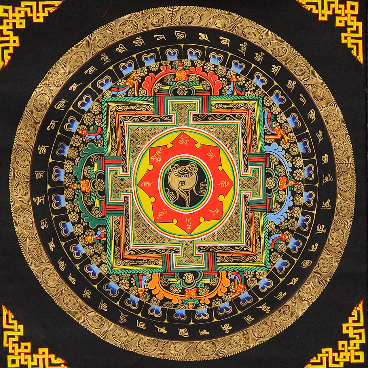 Тибетская тханка Мандала