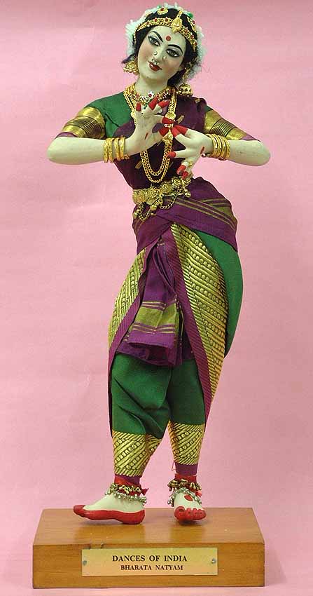そろそろ残り少なく(u_u)【インド布絵】「BHARAT NATYAM」／送料込 Bharata Natyam, Indian Bharatanatyam Dance Art History