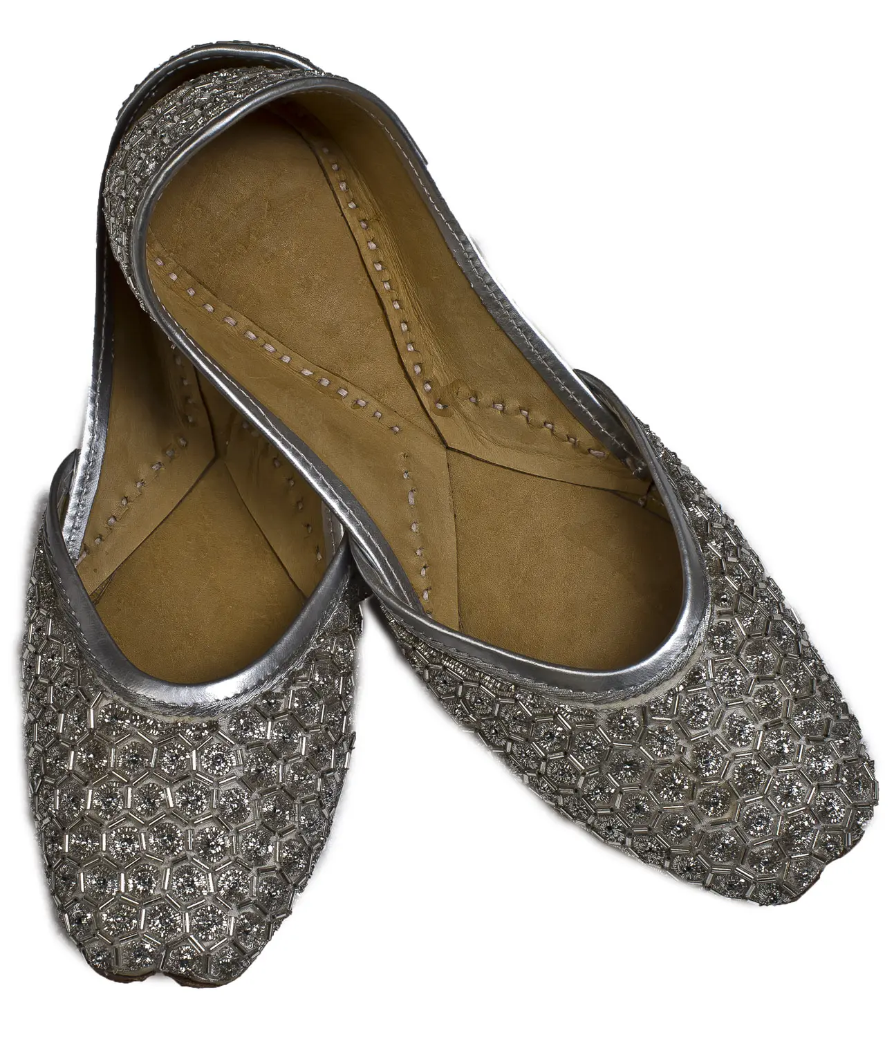 Wedding Jooties with All-Over Zardozi Work