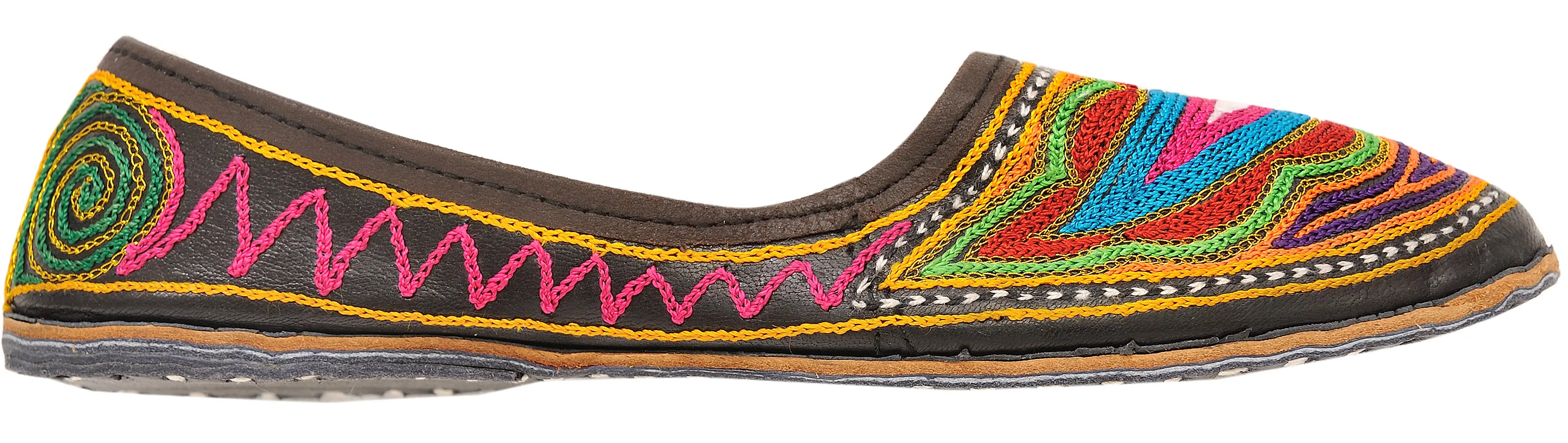 Jootis with Hand-Embroidered Paisley, alternate view