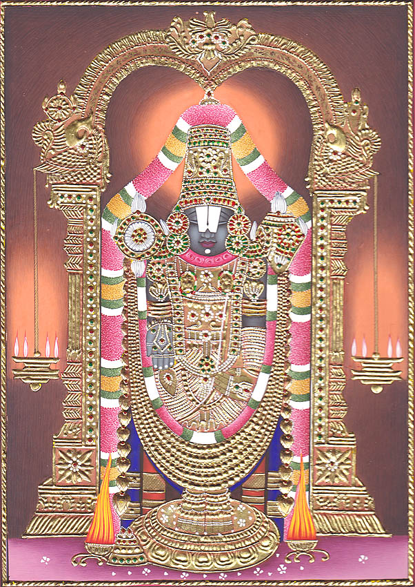 The Holy Image of Tirupati Balaji | Exotic India Art