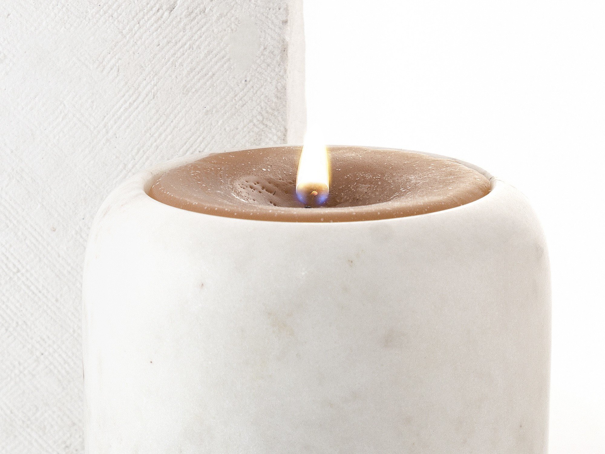 Aromatic Carrara Candle In Marble | Exotic India Art