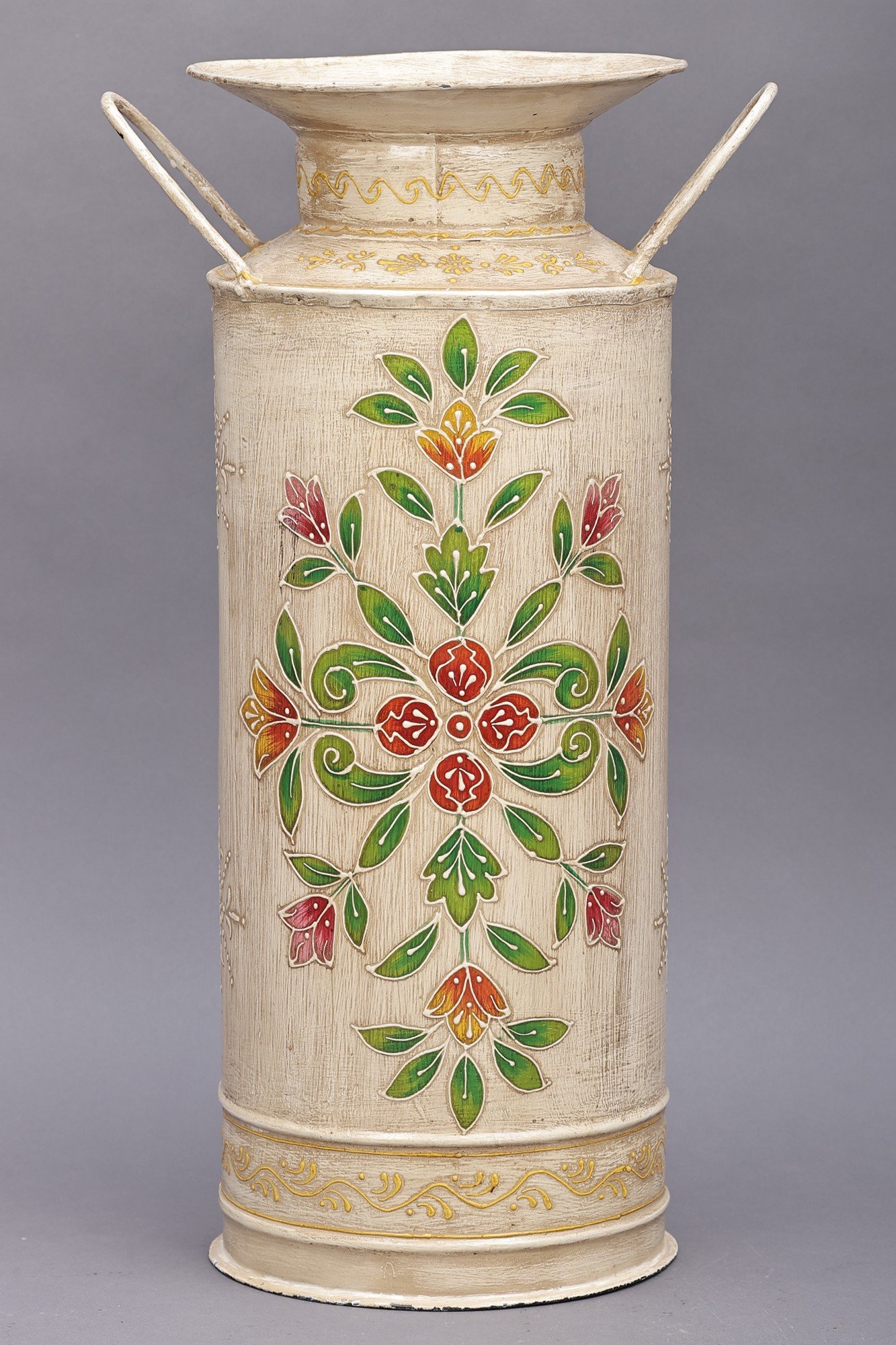  Indian Rajasthani Marble Antique Gold Embossed Flower Vase with  Kundan Work/Decor. : Home & Kitchen