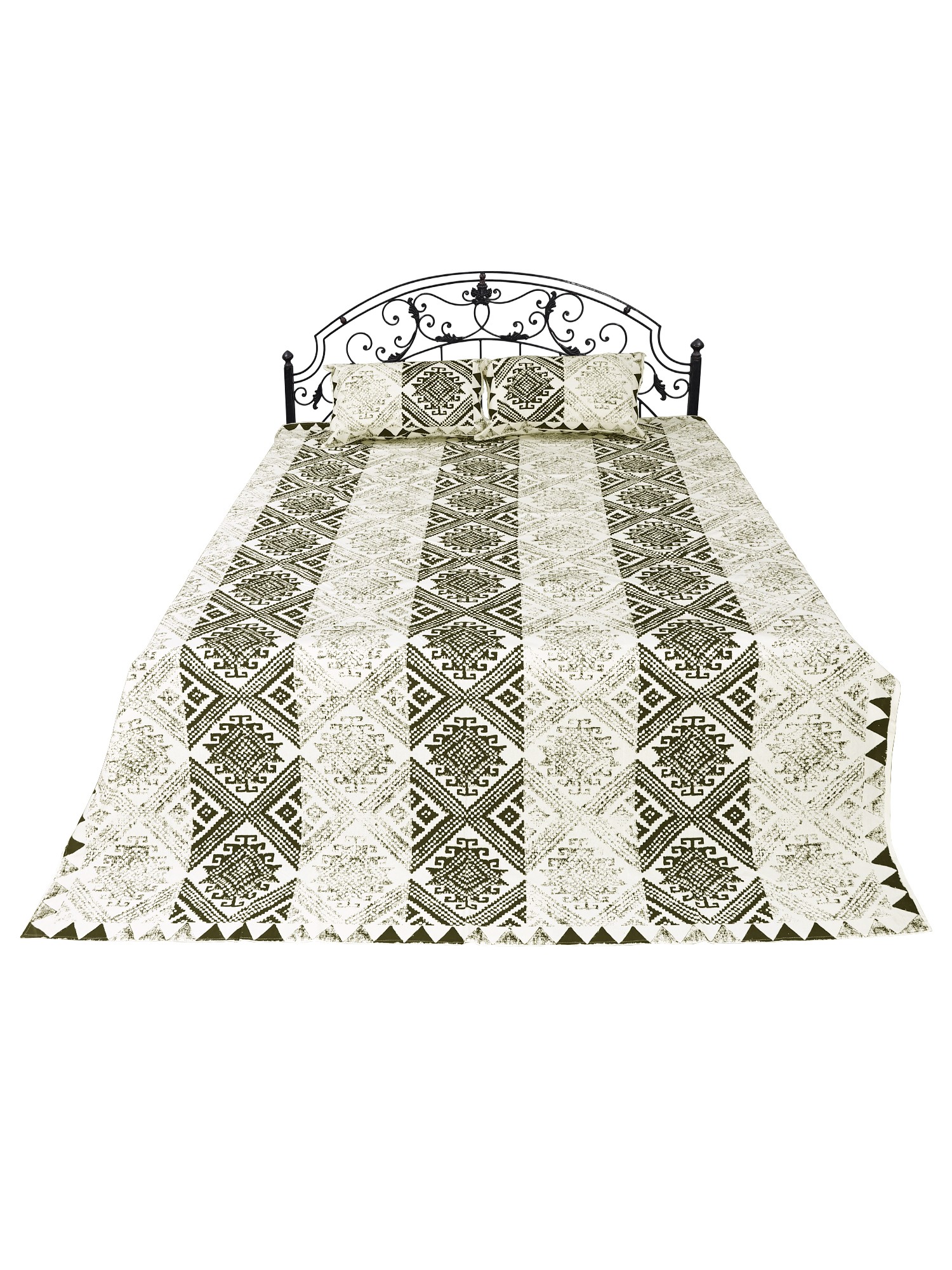 Pure Cotton Block Print Bedsheet From Jaipur Exotic India Art