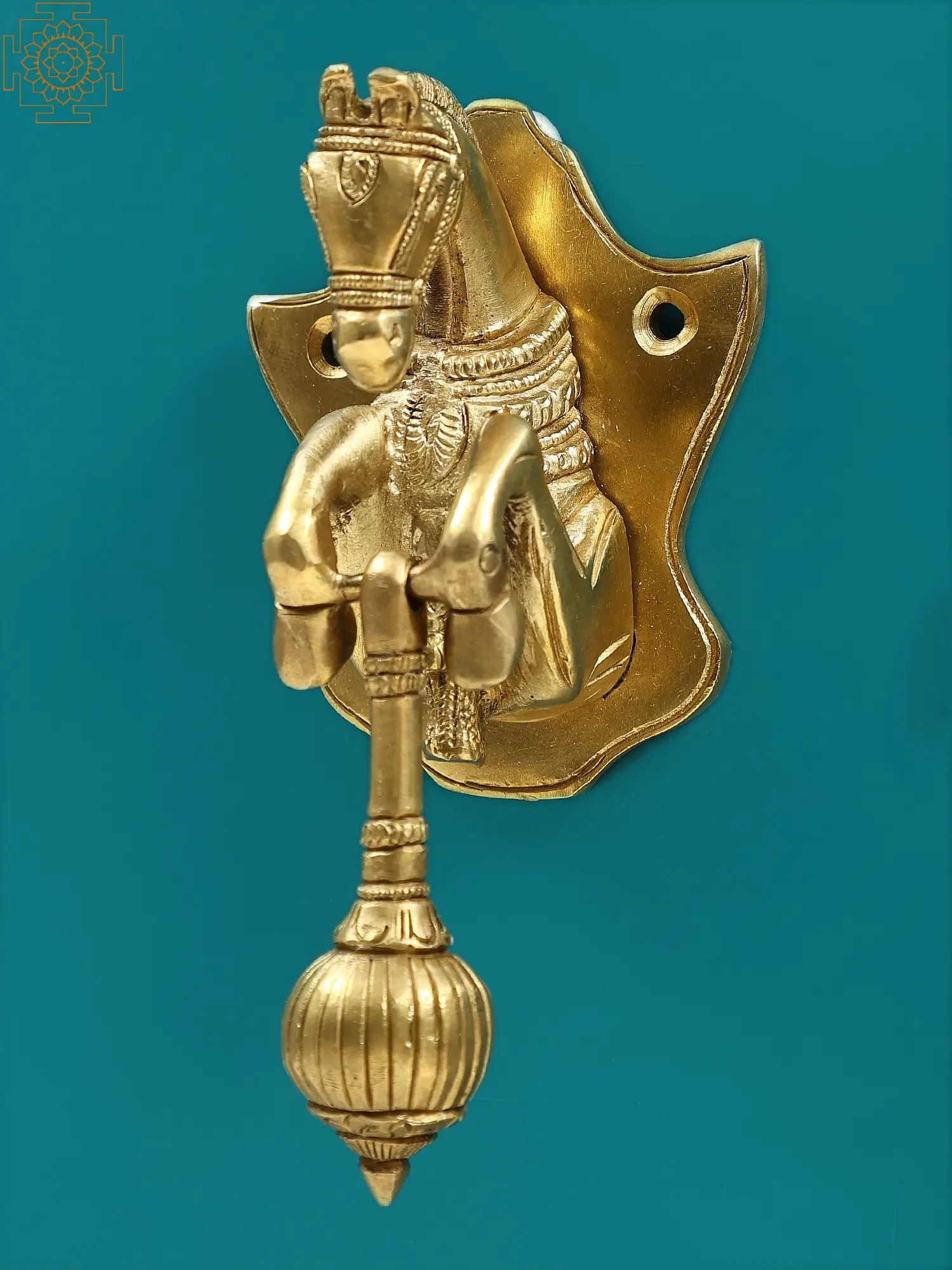 最安値に挑戦！ 新品Brass Green Door Knocker Hand Craved Door D〓corative Engraved  Figurine Art India - tavukdoktoru.com.tr