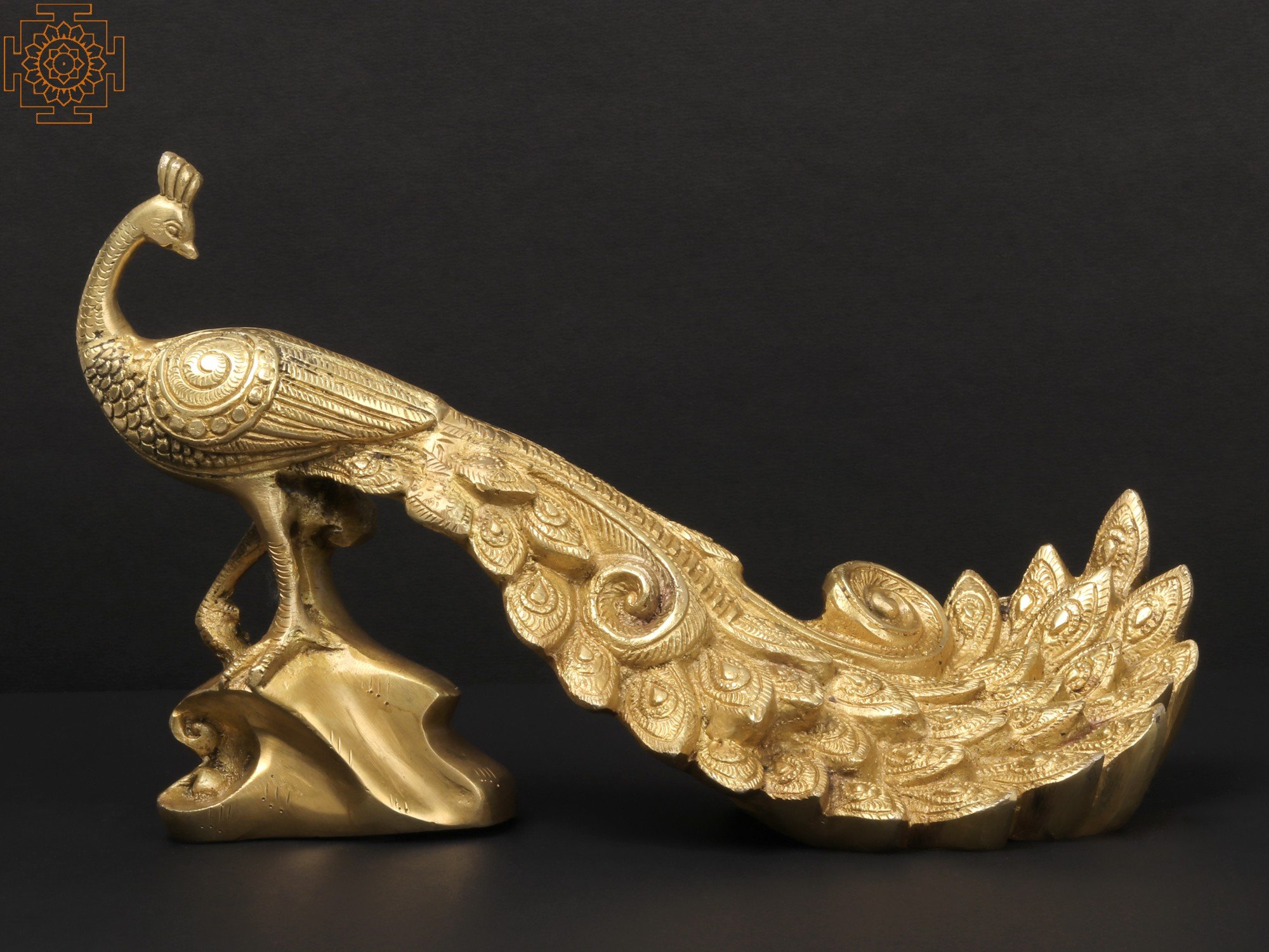 11 Brass Peacock Figurine, Showpiece