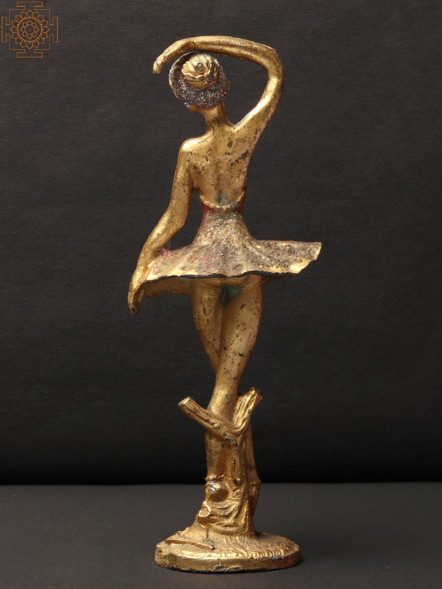 6" Small Brass Ballerina Statue Home Decor Exotic India Art