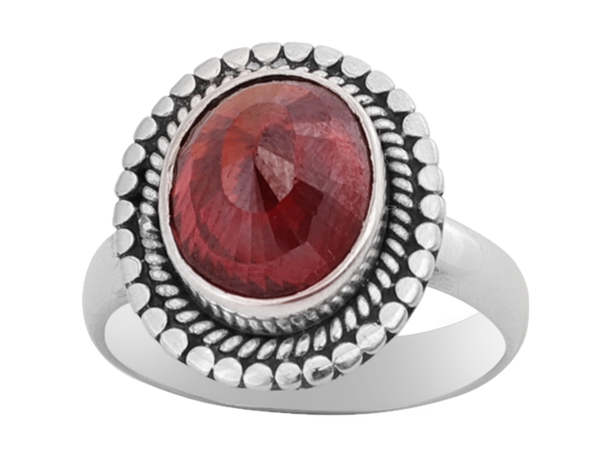 RN Brass Antique Finish Dual Tone Red Faux Ruby Stone Heavy Ring Jewellery  for Men and Boys Alloy Silver Plated Ring Price in India - Buy RN Brass  Antique Finish Dual Tone