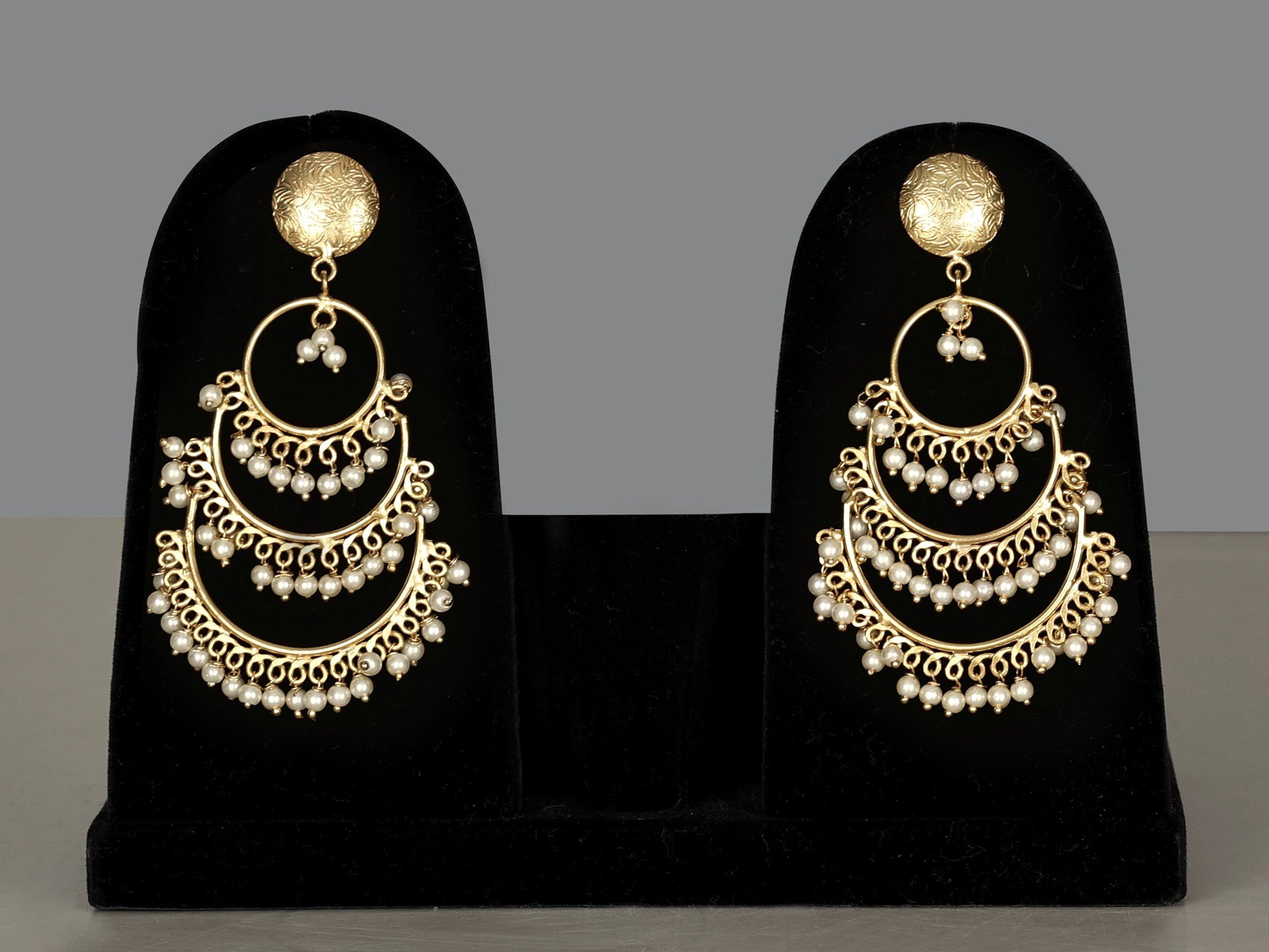 Glitter Bomb Party Wear Earrings in Rose Gold  Ornate Way Artificial  Jewellery