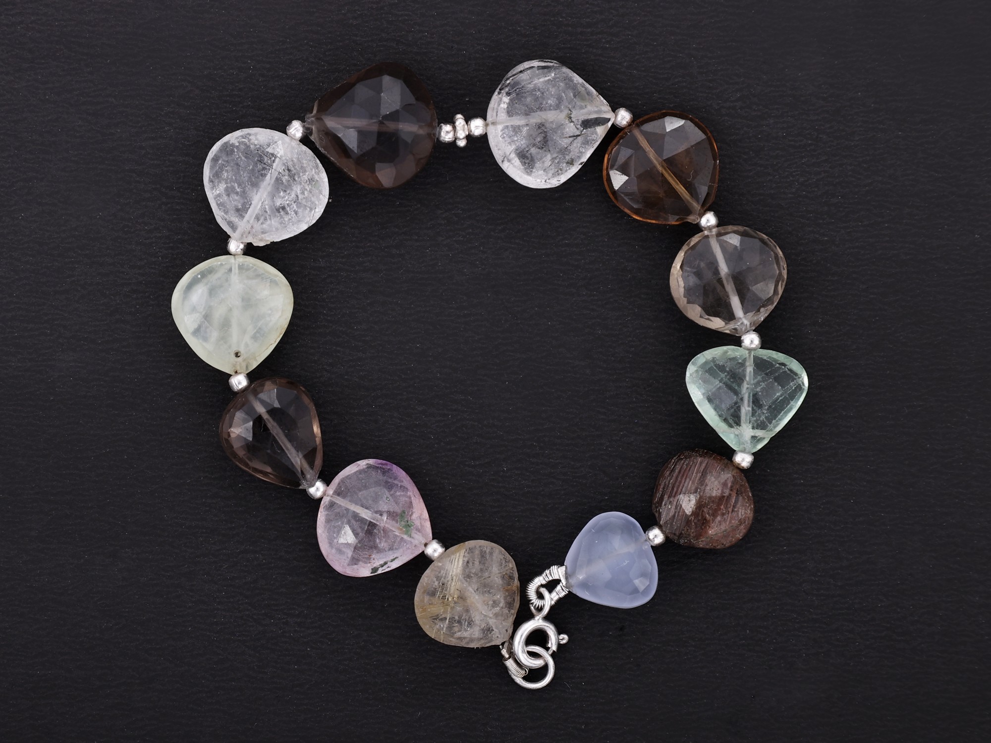 Gemstone Heart Tennis Bracelet | Adina Eden Jewels