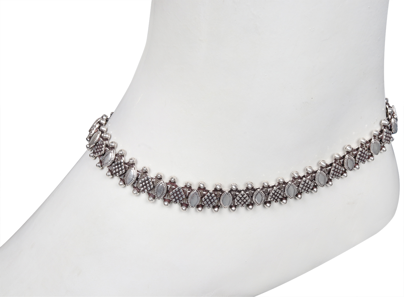 Sterling Mughal Anklets Exotic India Art