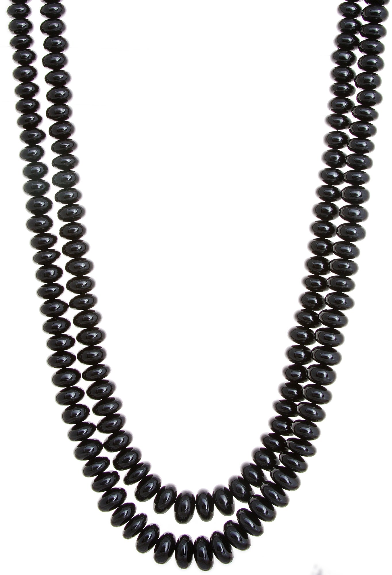 Buy Zoya Gems & Jewellery Beautiful 3MM Black Spinel Necklace- Round  Faceted Bead Jewelry Necklace- Black Gemstone-Tiny Black 18