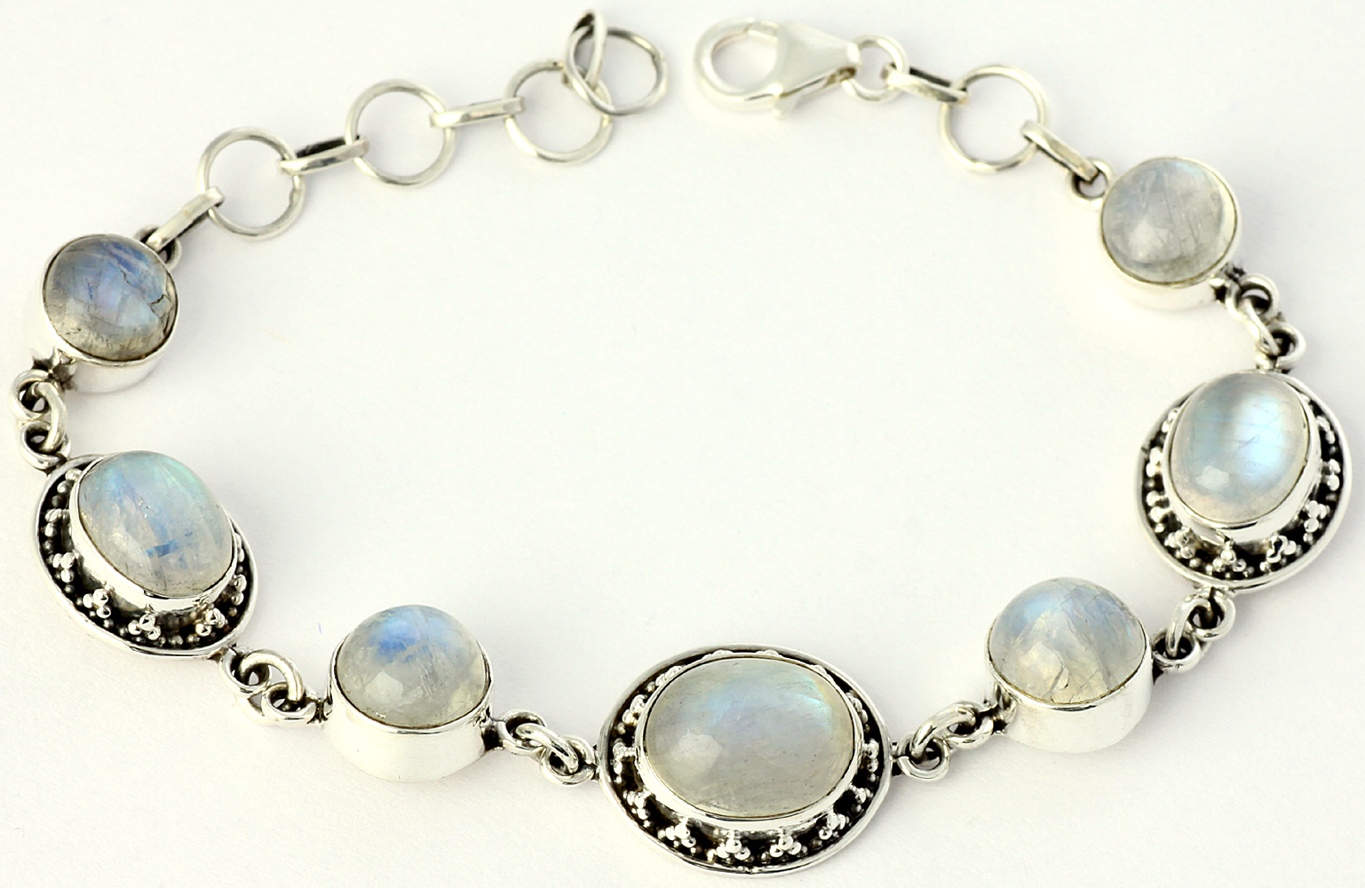 Rainbow Moonstone Bracelet | Exotic India Art