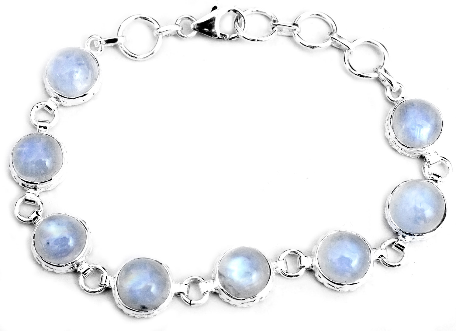 Buy Sterling Silver Bracelet With Rainbow Moonstone Online at Jayporecom