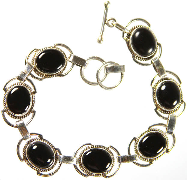 Black Onyx Bracelet | Exotic India Art