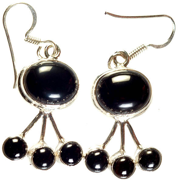 james avery black onyx earrings