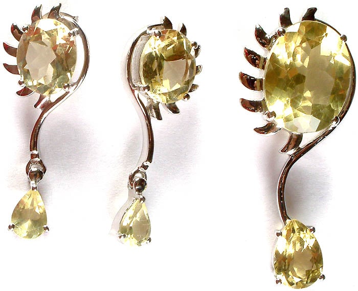 Peridot Hook Earrings 925 k Sterling Silver 24 k Gold Plated Handmade