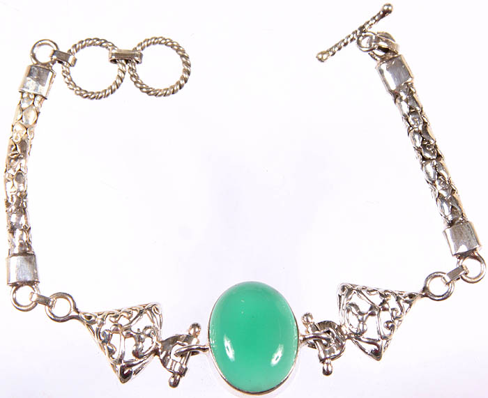 Buy Natural Green Onyx Bracelet Crystal Stone 8 mm Beads Bracelet Round  Shape Color  Green  Globally