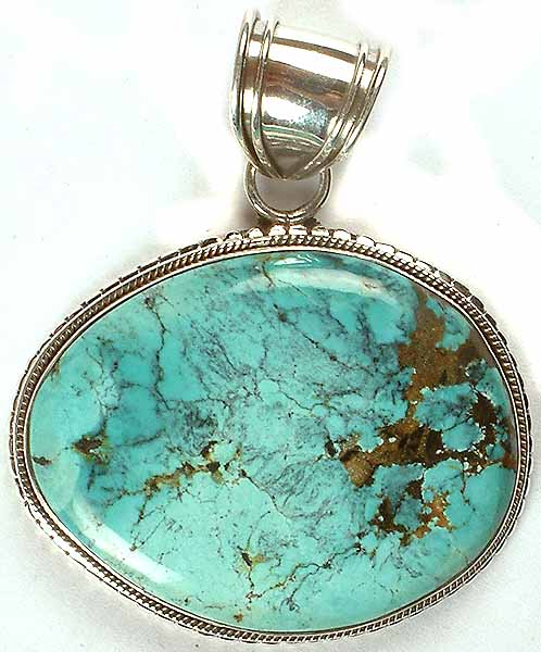 Turquoise Pendant | Exotic India Art