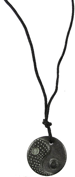 Men's Sterling Silver Simple 3 Bead Pendant on Black Cord - Me&Ro