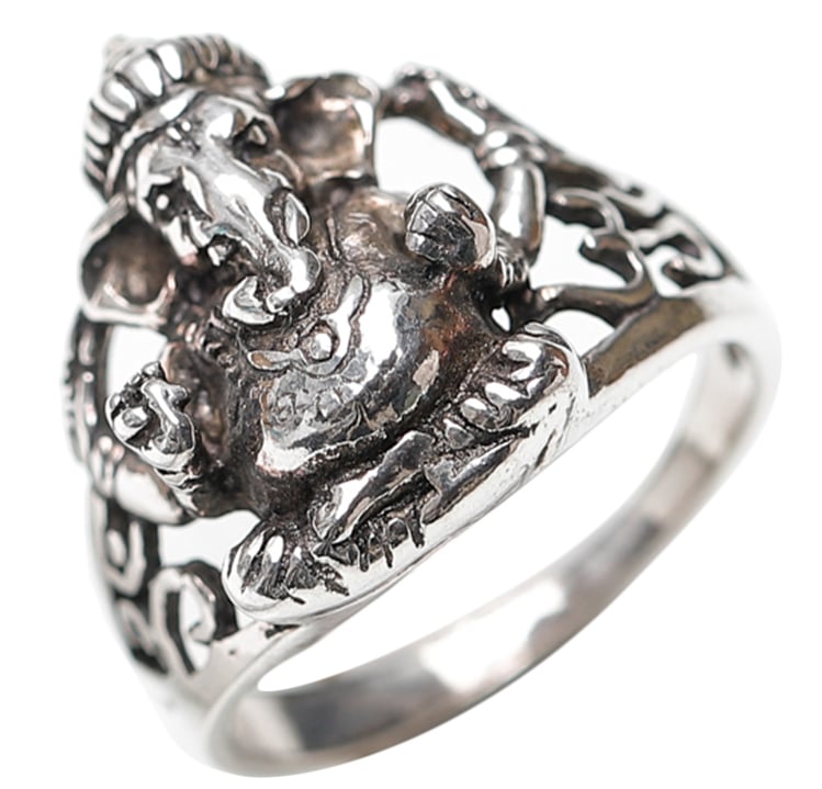 Ganesha Ring Silver, Ganesha Women Ring, Small Ganesh,hindu Ring, Handmade  Jewelry, Birthday Gift - Etsy