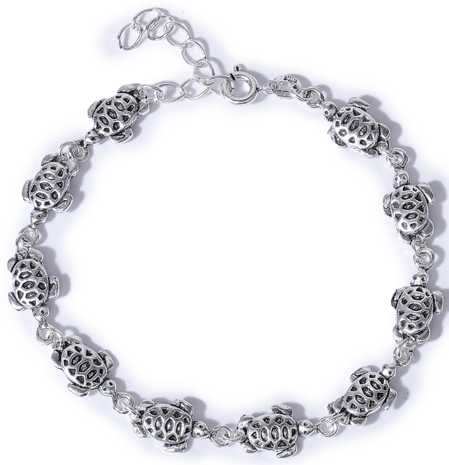 Turtle Silver Bracelet Bracelet – Low Tide Island Design